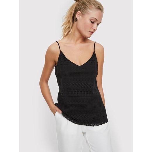 Vero Moda Top Honey 10190150 Czarny Regular Fit ze sklepu MODIVO w kategorii Bluzki damskie - zdjęcie 182690082