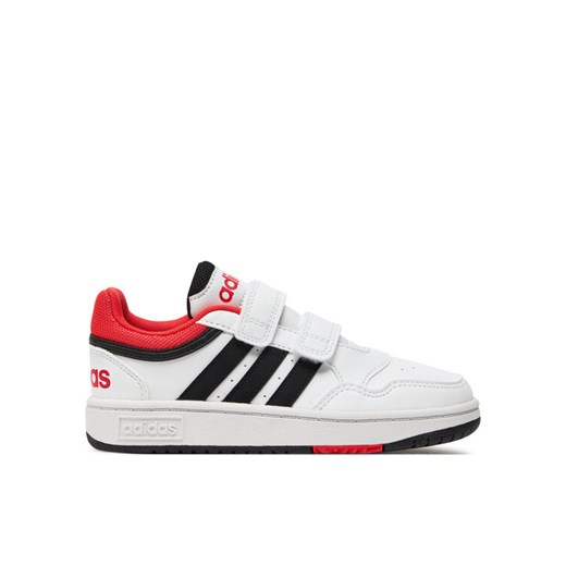 adidas Sneakersy Hoops Lifestyle H03863 Biały ze sklepu MODIVO w kategorii Buty sportowe dziecięce - zdjęcie 182690092
