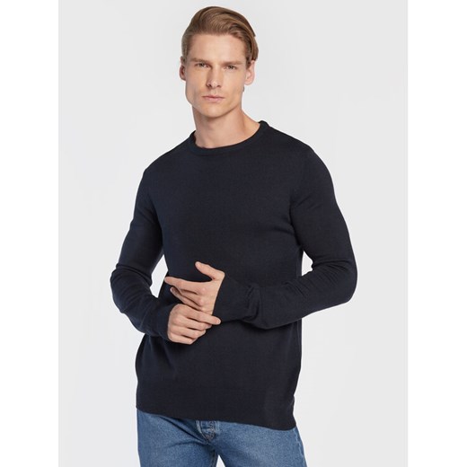Brave Soul Sweter MK-279PARSEC5 Granatowy Regular Fit ze sklepu MODIVO w kategorii Swetry męskie - zdjęcie 182690220