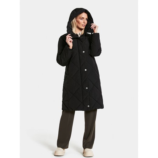 Didriksons Kurtka zimowa Torun 504377 Czarny Relaxed Fit ze sklepu MODIVO w kategorii Kurtki damskie - zdjęcie 182690273