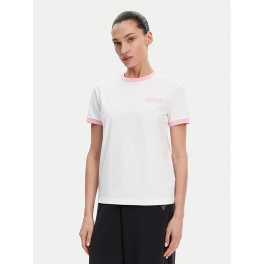 Guess T-Shirt V5GI11 I3Z14 Biały Regular Fit ze sklepu MODIVO w kategorii Bluzki damskie - zdjęcie 182690284