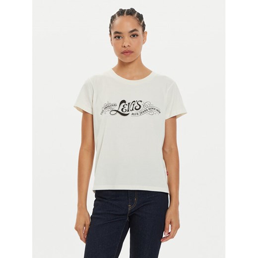 Levi's® T-Shirt Graphic A8804-0023 Biały Boxy Fit ze sklepu MODIVO w kategorii Bluzki damskie - zdjęcie 182690301