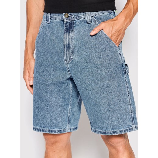 Vans Szorty jeansowe Drill Chore VN0A7S4S Niebieski Loose Fit ze sklepu MODIVO w kategorii Spodenki męskie - zdjęcie 182690382