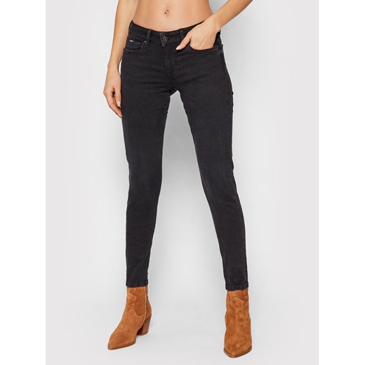 Pepe Jeans Jeansy Soho PL204174 Czarny Skinny Fit ze sklepu MODIVO w kategorii Jeansy damskie - zdjęcie 182690430