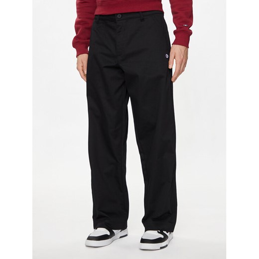 Champion Spodnie materiałowe 220013 Czarny Wide Fit ze sklepu MODIVO w kategorii Spodnie męskie - zdjęcie 182690491