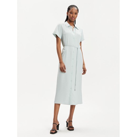 Calvin Klein Sukienka koszulowa K20K206657 Zielony Regular Fit ze sklepu MODIVO w kategorii Sukienki - zdjęcie 182690501