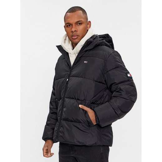 Tommy Jeans Kurtka zimowa DM0DM18487 Czarny Regular Fit ze sklepu MODIVO w kategorii Kurtki męskie - zdjęcie 182690600