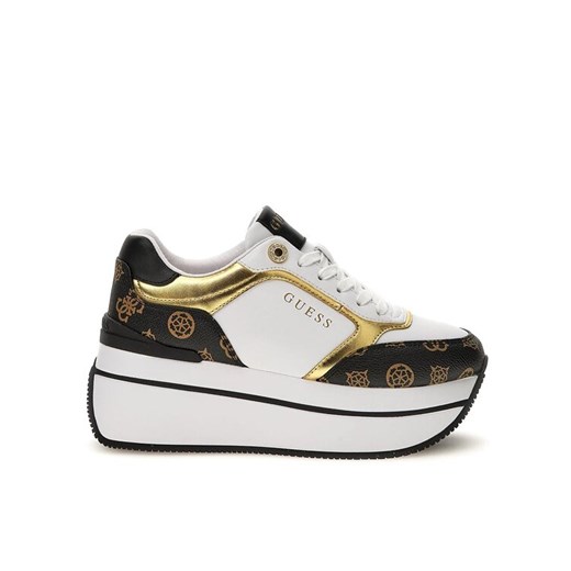 Guess Sneakersy Camrio FL7CMR FAL12 Biały ze sklepu MODIVO w kategorii Buty sportowe damskie - zdjęcie 182690630