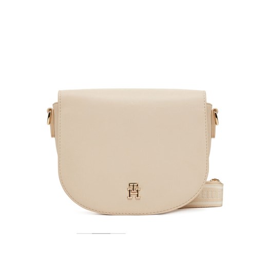 Tommy Hilfiger Torebka Th Logotape Saddle Bag AW0AW17184 Écru ze sklepu MODIVO w kategorii Listonoszki - zdjęcie 182690694