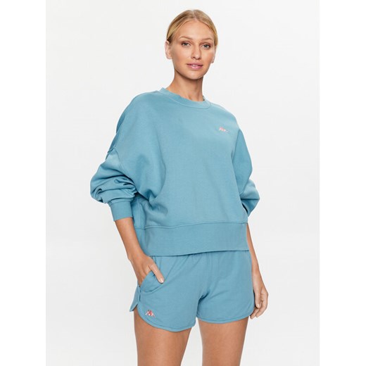 Kappa Bluza 313022 Niebieski Loose Fit ze sklepu MODIVO w kategorii Bluzy damskie - zdjęcie 182690821