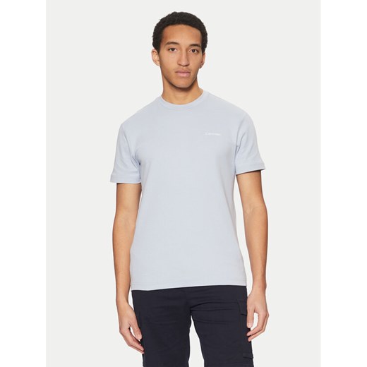 Calvin Klein T-Shirt Micro Logo K10K109894 Niebieski Regular Fit ze sklepu MODIVO w kategorii T-shirty męskie - zdjęcie 182690824