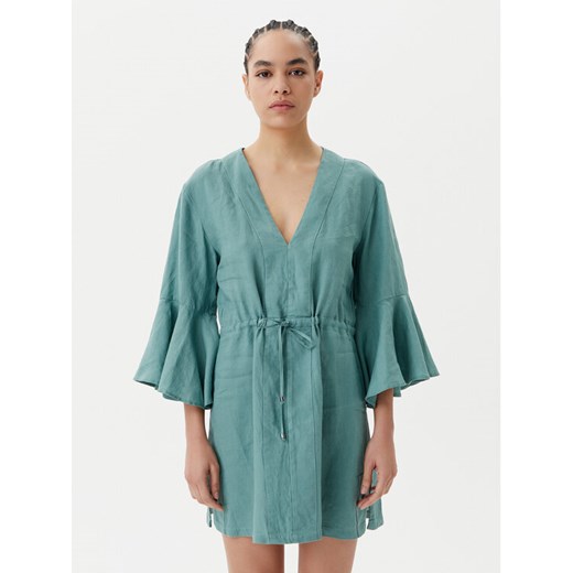 Maaji Sukienka plażowa Joy PT1970CPO008 Zielony Regular Fit ze sklepu MODIVO w kategorii Odzież plażowa - zdjęcie 182690863