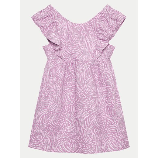 United Colors Of Benetton Sukienka letnia 4YP7CV027 Fioletowy Regular Fit ze sklepu MODIVO w kategorii Sukienki dziewczęce - zdjęcie 182690891