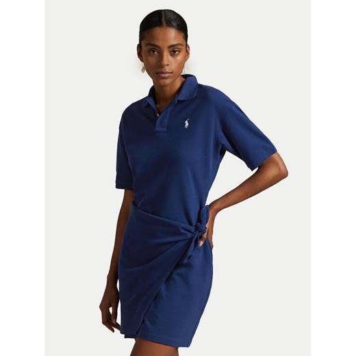 Polo Ralph Lauren Sukienka codzienna 211A88516001 Granatowy Straight Fit ze sklepu MODIVO w kategorii Sukienki - zdjęcie 182690912