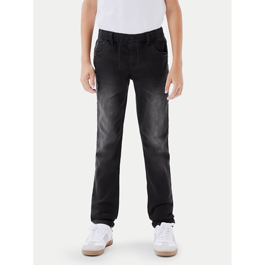 NAME IT Jeansy 13185213 Czarny Slim Fit ze sklepu MODIVO w kategorii Spodnie chłopięce - zdjęcie 182690940