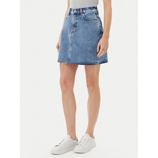 Pepe Jeans Spódnica jeansowa PL901124 Niebieski Regular Fit ze sklepu MODIVO w kategorii Spódnice - zdjęcie 182690961