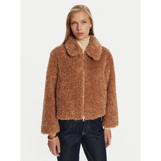 Marella Futro Bello 2423456012 Beżowy Regular Fit ze sklepu MODIVO w kategorii Futra damskie - zdjęcie 182690983