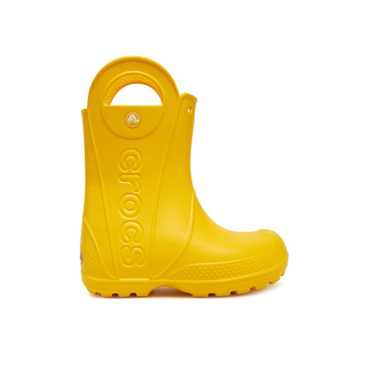 Crocs Kalosze Handle It Rain Boot K 211052 Żółty ze sklepu MODIVO w kategorii Kalosze dziecięce - zdjęcie 182690984