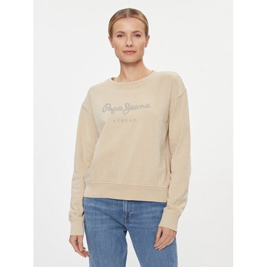 Pepe Jeans Bluza Harley PL581402 Beżowy Regular Fit Pepe Jeans L MODIVO