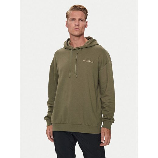 adidas Bluza Terrex Logo IN4716 Zielony Regular Fit ze sklepu MODIVO w kategorii Bluzy męskie - zdjęcie 182691071
