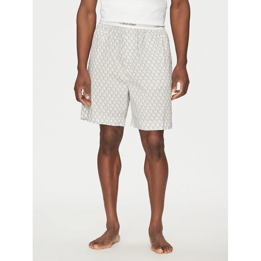 Calvin Klein Underwear Szorty piżamowe LV00NM2832 Szary Regular Fit ze sklepu MODIVO w kategorii Piżamy męskie - zdjęcie 182691080
