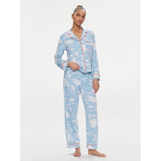 DKNY Piżama YI80003 Błękitny Regular Fit ze sklepu MODIVO w kategorii Piżamy damskie - zdjęcie 182691182