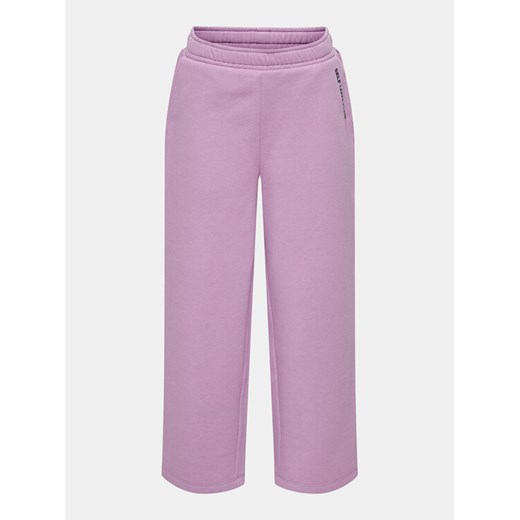 Kids ONLY Spodnie dresowe Ginny 15313528 Fioletowy Wide Leg ze sklepu MODIVO w kategorii Spodnie dziewczęce - zdjęcie 182691201