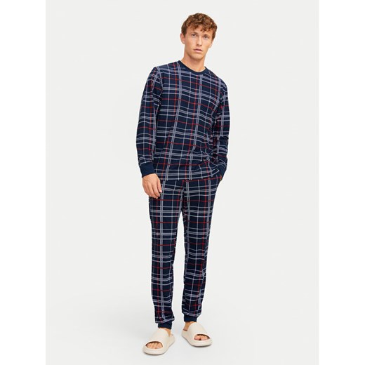 Jack&Jones Piżama 12268512 Granatowy Loose Fit XXL MODIVO