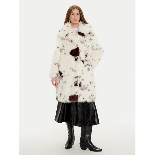Sisley Futro 2WIWLN05A Écru Comfort Fit ze sklepu MODIVO w kategorii Futra damskie - zdjęcie 182691223