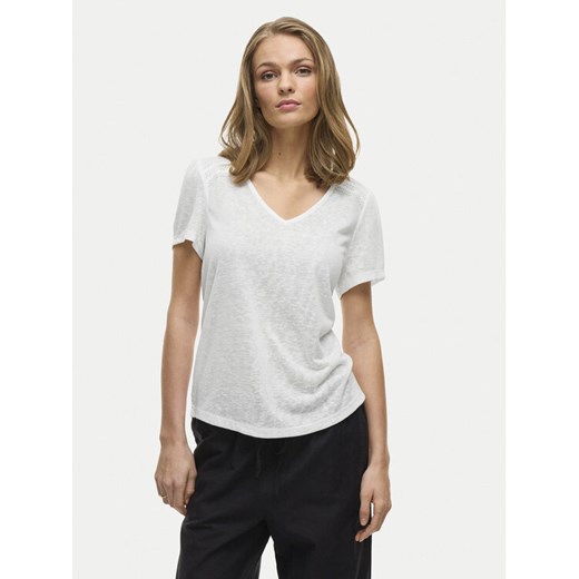 Vila T-Shirt Amer 14093441 Biały Regular Fit ze sklepu MODIVO w kategorii Bluzki damskie - zdjęcie 182691261