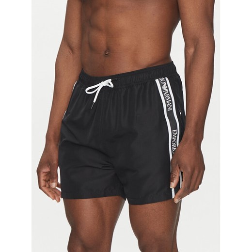 Emporio Armani Underwear Szorty kąpielowe EM000583 AF12333 UC001 Czarny Regular Fit ze sklepu MODIVO w kategorii Kąpielówki - zdjęcie 182691300