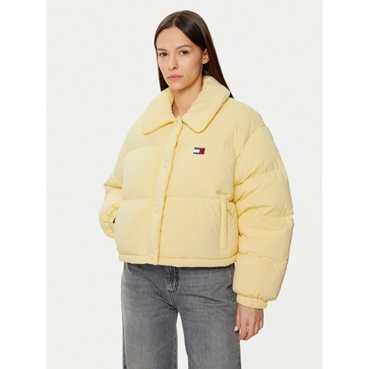 Tommy Jeans Kurtka puchowa DW0DW20390 Beżowy Regular Fit ze sklepu MODIVO w kategorii Kurtki damskie - zdjęcie 182691304