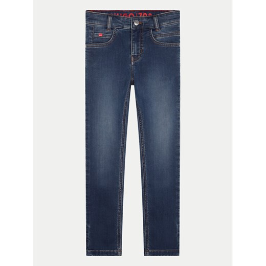 Hugo Jeansy G00186 M Niebieski Slim Fit ze sklepu MODIVO w kategorii Spodnie dziewczęce - zdjęcie 182691333