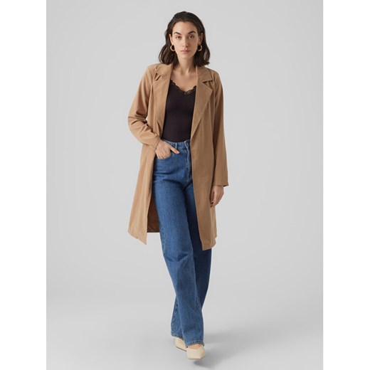 Vero Moda Trencz Billie Daisy 10281638 Brązowy Regular Fit ze sklepu MODIVO w kategorii Płaszcze damskie - zdjęcie 182691401
