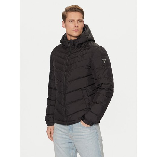 Guess Kurtka przejściowa M5RL45 WCQA2 Czarny Regular Fit ze sklepu MODIVO w kategorii Kurtki męskie - zdjęcie 182691402