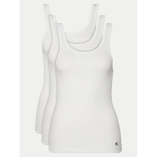 Calvin Klein Underwear Komplet 3 topów LV00QS7493 Biały Regular Fit ze sklepu MODIVO w kategorii Bluzki damskie - zdjęcie 182691484