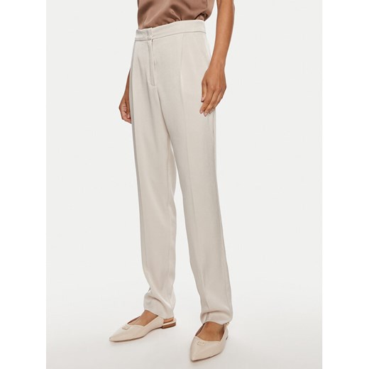 Marella Chinosy Abetaia 2423136211 Szary Regular Fit ze sklepu MODIVO w kategorii Spodnie damskie - zdjęcie 182691523