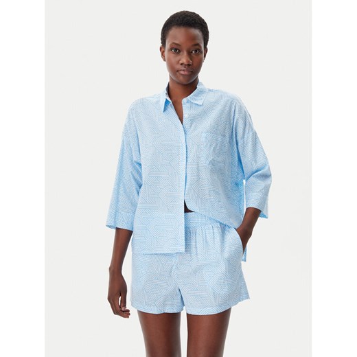 DKNY Piżama YI50046 Błękitny Regular Fit ze sklepu MODIVO w kategorii Piżamy damskie - zdjęcie 182691540
