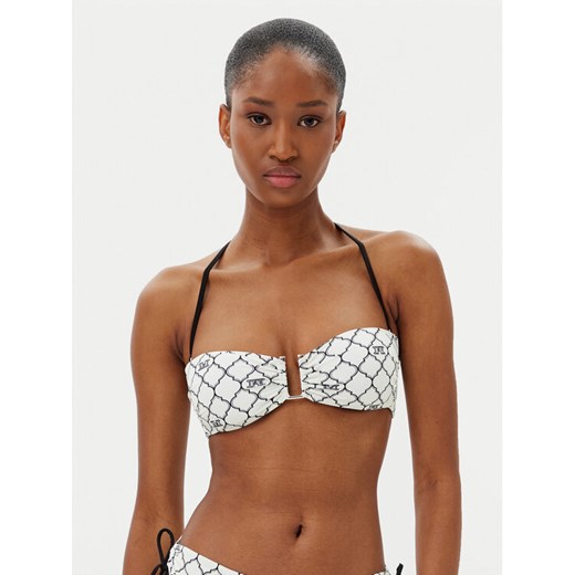 Max Mara Beachwear Góra od bikini 2516821259650 Biały ze sklepu MODIVO w kategorii Stroje kąpielowe - zdjęcie 182691582