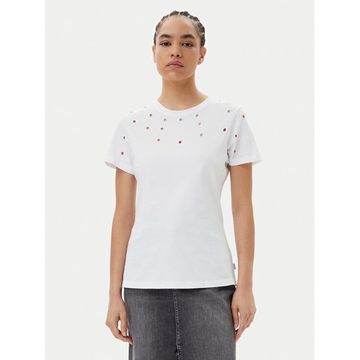 Silvian Heach T-Shirt GPP25070TS Biały Regular Fit ze sklepu MODIVO w kategorii Bluzki damskie - zdjęcie 182691632