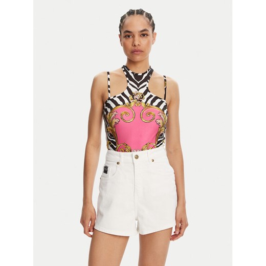Versace Jeans Couture Body 78HAM2P0 Kolorowy Slim Fit ze sklepu MODIVO w kategorii Bluzki damskie - zdjęcie 182691662