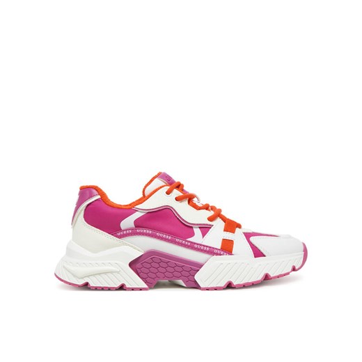 Guess Sneakersy FLJCAR ELE12 Różowy ze sklepu MODIVO w kategorii Buty sportowe damskie - zdjęcie 182691672