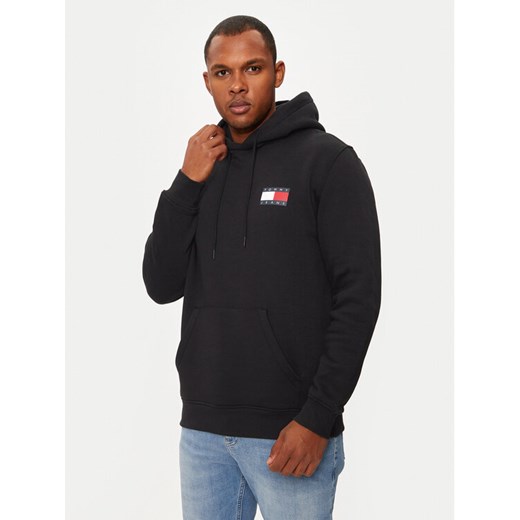 Tommy Jeans Bluza Essential DM0DM20738 Czarny Regular Fit ze sklepu MODIVO w kategorii Bluzy męskie - zdjęcie 182691714