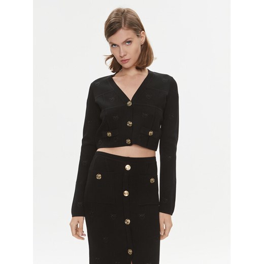 Pinko Kardigan Dinaro 101887 A16F Czarny Regular Fit ze sklepu MODIVO w kategorii Swetry damskie - zdjęcie 182691751
