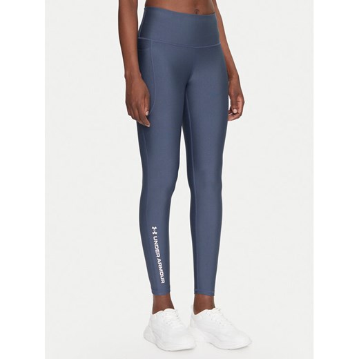 Under Armour Legginsy Tech™ Branded 6001621 Granatowy Slim Fit ze sklepu MODIVO w kategorii Spodnie damskie - zdjęcie 182691784
