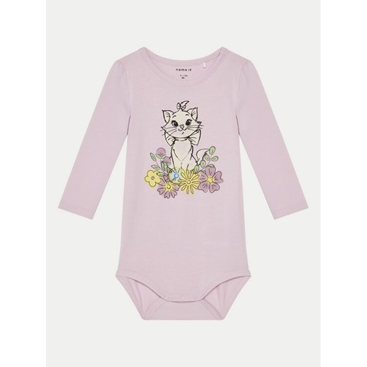NAME IT Body dziecięce 13238194 Różowy Regular Fit ze sklepu MODIVO w kategorii Body niemowlęce - zdjęcie 182691831
