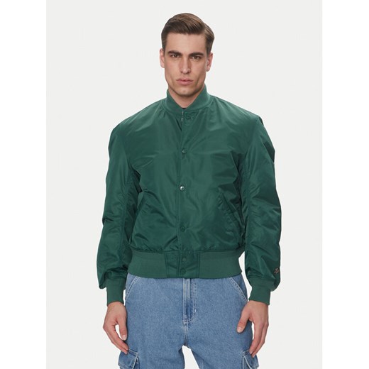 SCHOTT N.Y.C. Kurtka bomber Sporting Zielony Oversize ze sklepu MODIVO w kategorii Kurtki męskie - zdjęcie 182691881