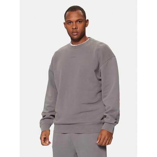 HUGO Bluza Dopaly 50540920 Szary Regular Fit ze sklepu MODIVO w kategorii Bluzy męskie - zdjęcie 182691884