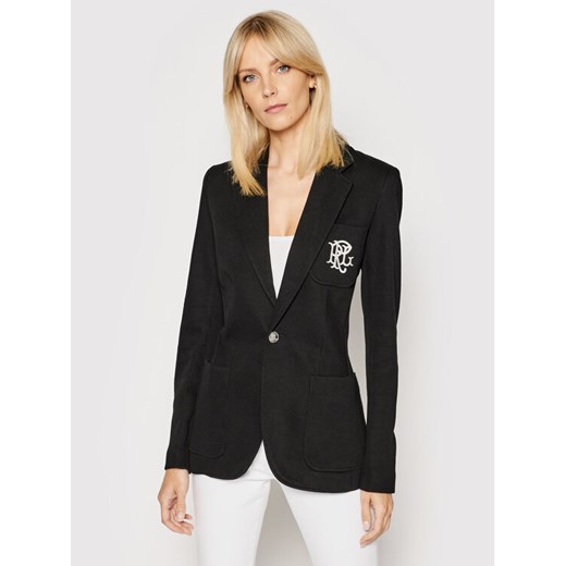 Polo Ralph Lauren Marynarka Blz 211795348001 Czarny Slim Fit ze sklepu MODIVO w kategorii Marynarki damskie - zdjęcie 182691900