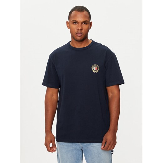 Tommy Jeans T-Shirt DM0DM19687 Granatowy Regular Fit ze sklepu MODIVO w kategorii T-shirty męskie - zdjęcie 182691902